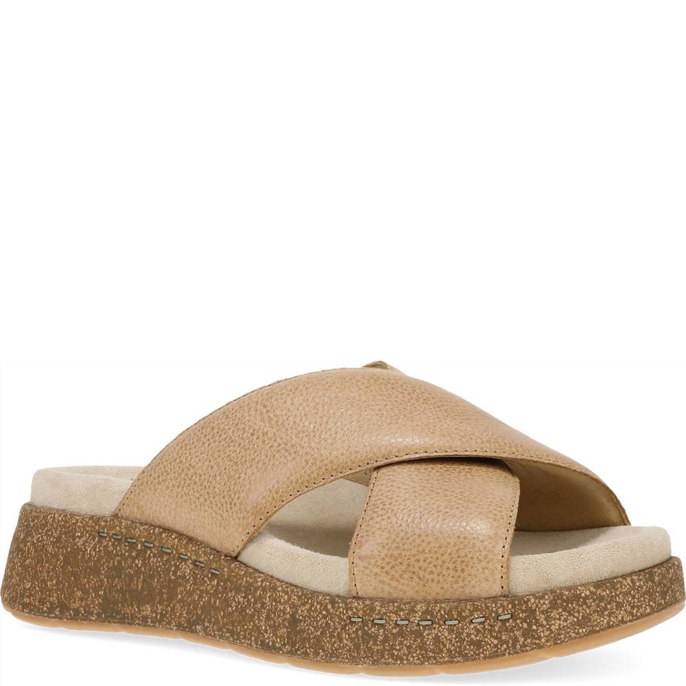 NEW DANSKO women's bridget sandals in honey